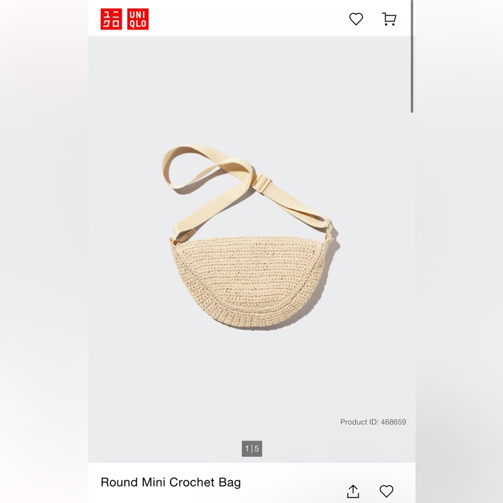 Uniqlo Round Mini Bag Crochet - SOLD OUT ONLINE